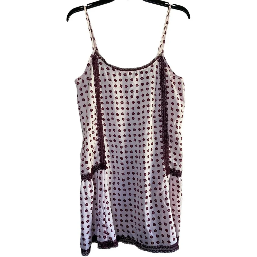 AERIE woman's size small S slip on pink lace sleep night romance slip dress